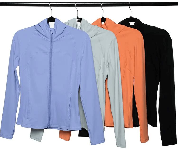 Versatile Women's Yoga and Gym Activewear Set - SF2080 in multiple colors, showcasing breathable, quick-dry long-sleeve tops.